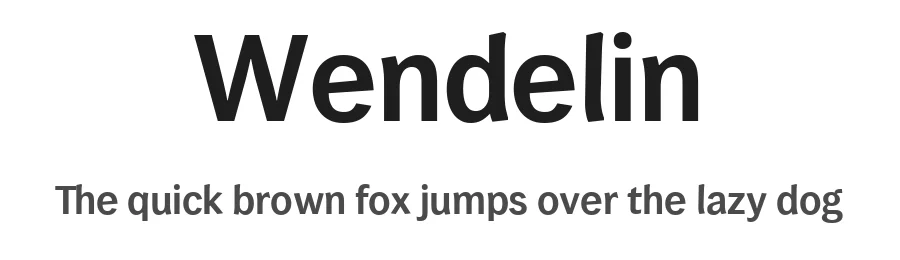 Wendelin by ingoFonts — Sans Serif Font