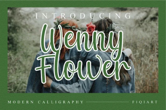 Wenny Flower Font by fiqiart — Script Handwritten Font