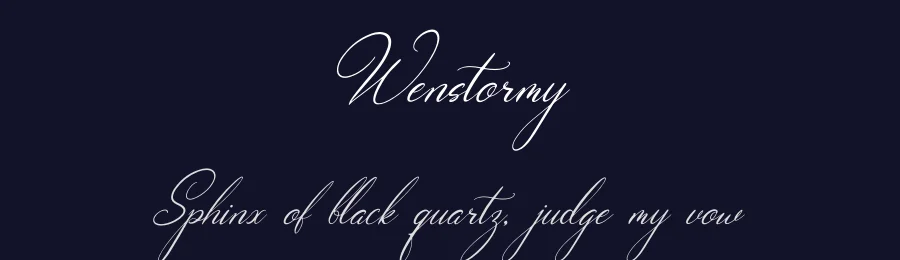 Wenstormy by Gracetype Studio — Script Handwritten Font — thumbnail 2