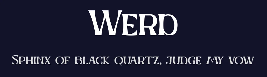 Werd by PutraCetol Studio — Sans Serif Font — thumbnail 2