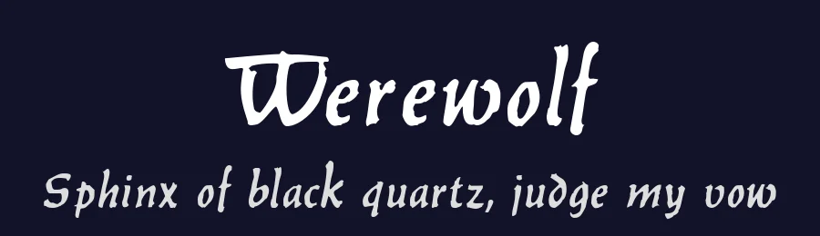 Werewolf by Ridgemont Studios — Script Handwritten Font — thumbnail 2