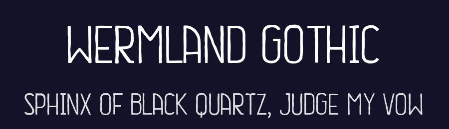 Wermland Gothic by HENRIavecunK Type Co — Decorative Font — thumbnail 2