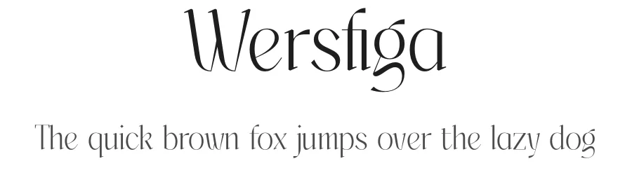 Wersfiga by Storytype Studio — Decorative Font
