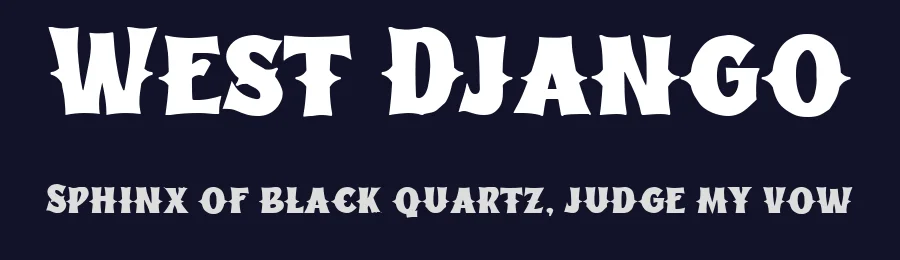West Django by Blankids — Decorative Font — thumbnail 2