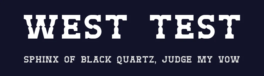 West Test by GemFonts / Typotheticals — Decorative Font — thumbnail 2