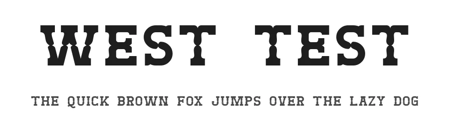 West Test by GemFonts / Typotheticals — Decorative Font