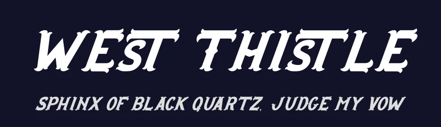 West Thistle by Display Studio — Decorative Font — thumbnail 2