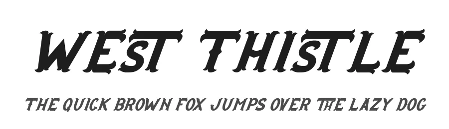 West Thistle by Display Studio — Decorative Font