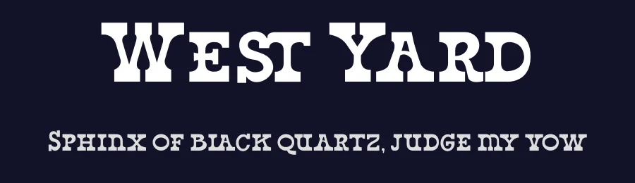 West Yard by Typefactoryco — Decorative Font — thumbnail 2