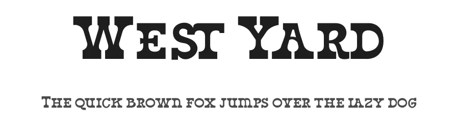 West Yard by Typefactoryco — Decorative Font