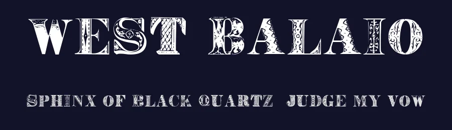West Balaio by Intellecta Design — Decorative Font — thumbnail 2