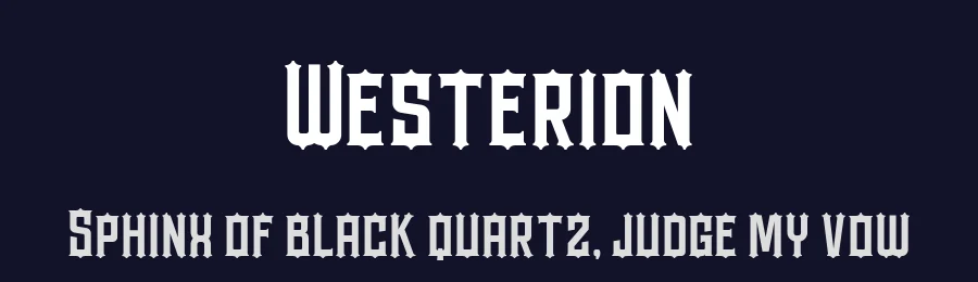 Westerion by Blankids — Decorative Font — thumbnail 2