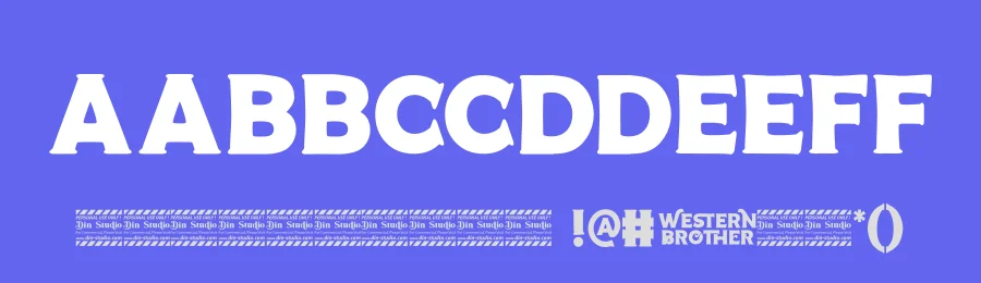 Western Brother by Din Studio — Decorative Font — thumbnail 3