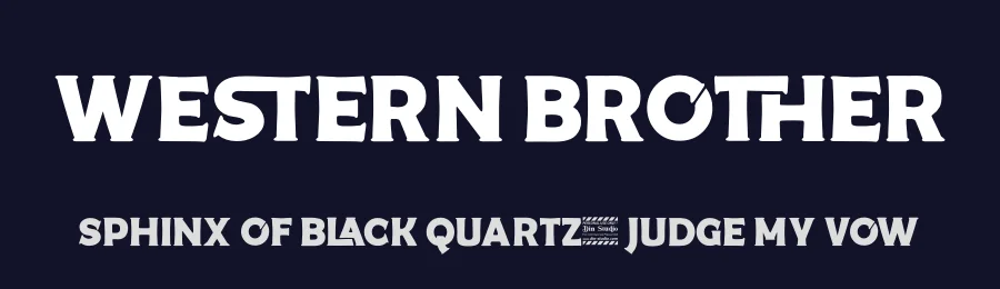 Western Brother by Din Studio — Decorative Font — thumbnail 2