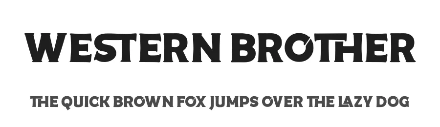 Western Brother by Din Studio — Decorative Font