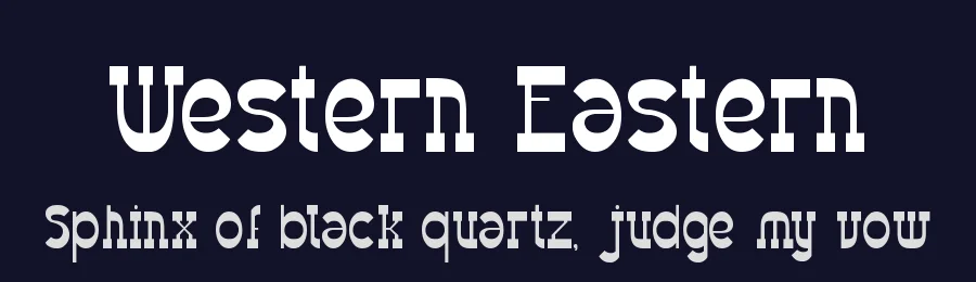 Western Eastern by weknow — Decorative Font — thumbnail 2