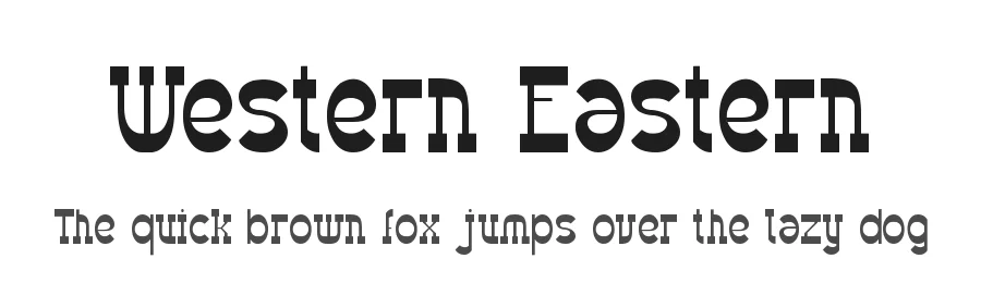 Western Eastern by weknow β Decorative Font
