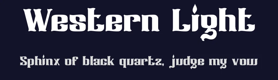 Western Light by Typeline Studio — Decorative Font — thumbnail 2