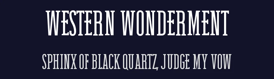 Western Wonderment by Hawtpixel — Decorative Font — thumbnail 2