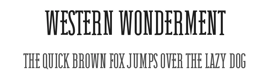 Western Wonderment