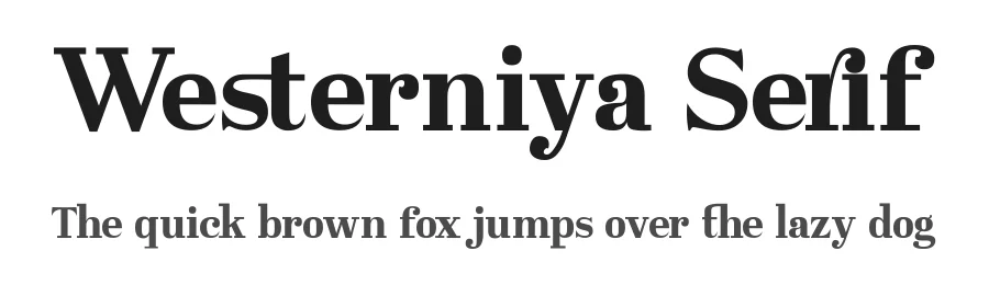 Westerniya Serif