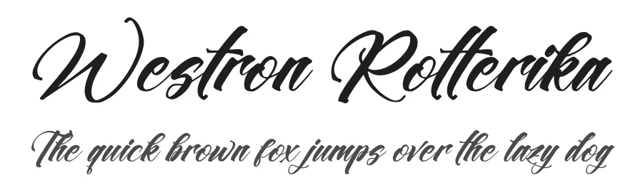 Westron Rotterika by Letterena Studios — Script Handwritten Font