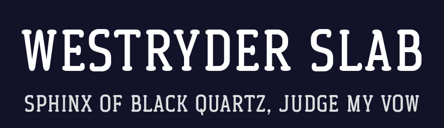 Westryder Slab by Maulana Creative — Serif Font — thumbnail 2