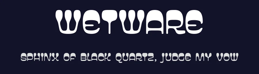 Wetware by Disaster Fonts — Decorative Font — thumbnail 2