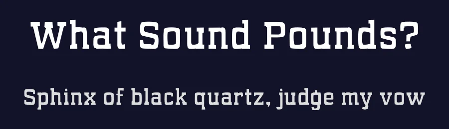 What Sound Pounds? by Fontry — Decorative Font — thumbnail 2