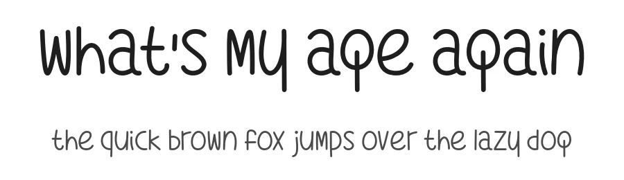 What's My Age Again