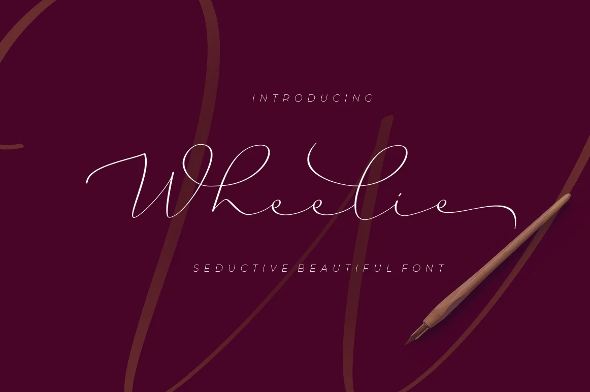 Wheelie Font by akrtype β Script Handwritten Font