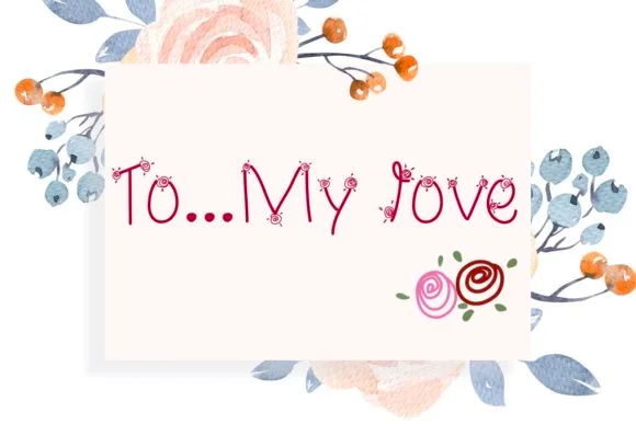 When the Roses Bloom Font by Temtemdesign — Script Handwritten Font — thumbnail 3