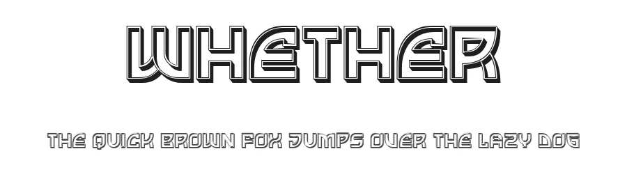 Whether by Vladimir Nikolic — Decorative Font