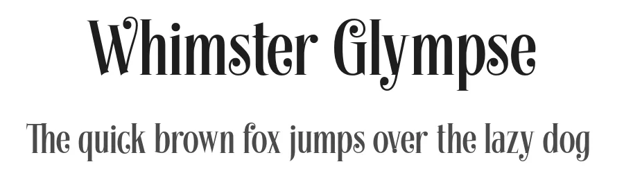 Whimster Glympse
