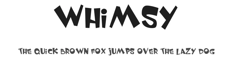 Whimsy by Gary David Bouton — Decorative Font