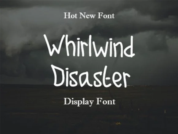 Whirlwind Disaster Font by scriptstrategy — Script Handwritten Font