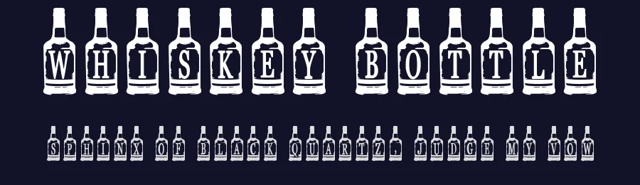 Whiskey Bottle by Epic Delusion — Decorative Font — thumbnail 2