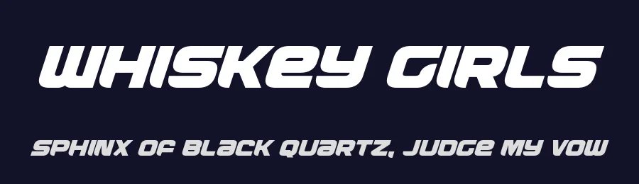 Whiskey Girls by Iconian Fonts — Display Font — thumbnail 2
