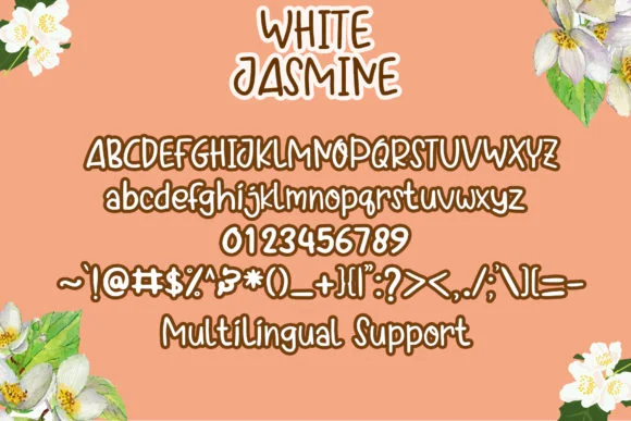 White Jasmine Font by boogaletter — Script Handwritten Font — thumbnail 6
