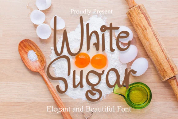 White Sugar Font by Berkah Shop — Script Handwritten Font