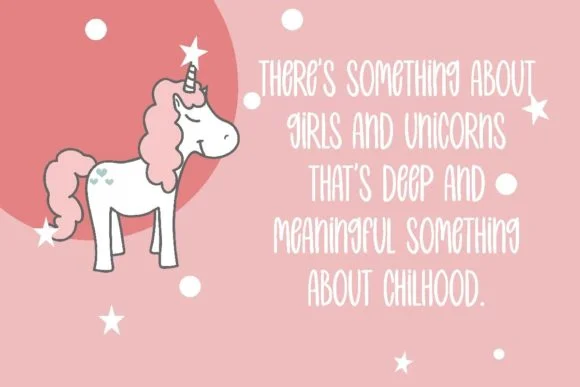 White Unicorn Font by Pidco.art — Script Handwritten Font — thumbnail 2