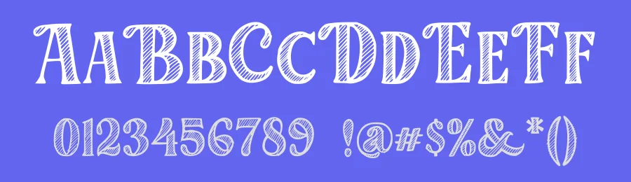 White Chalk by Blankids — Decorative Font — thumbnail 3