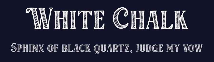 White Chalk by Blankids — Decorative Font — thumbnail 2