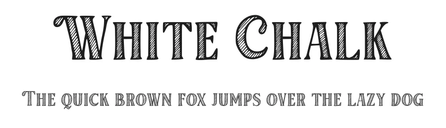 White Chalk by Blankids β Decorative Font