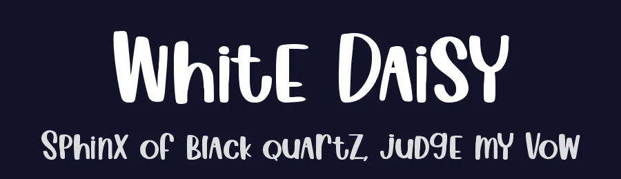 White Daisy by DM Letter Studio - Dimas Prasetyo — Decorative Font — thumbnail 2