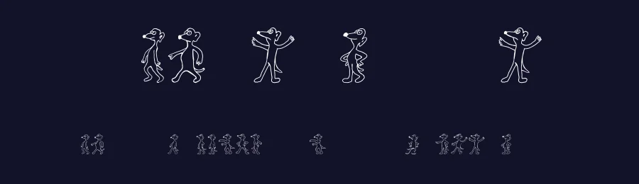 White Mouse by Vladimir Nikolic — Dingbats Font — thumbnail 2