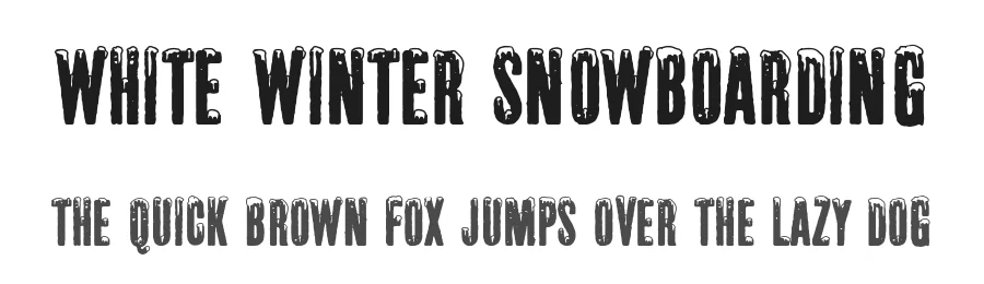White Winter Snowboarding