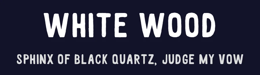 White Wood by Zansari — Decorative Font — thumbnail 2
