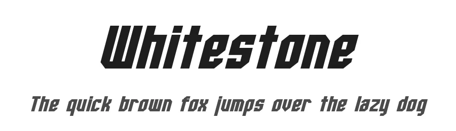 Whitestone by Pixel Sagas — Display Font