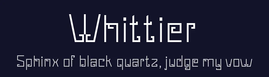 Whittier by Feòrag — Decorative Font — thumbnail 2